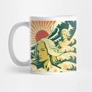 Japanese Surfers Mug